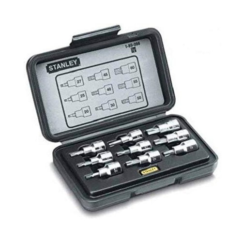 Stanley 9 Pc 1/2 Drive Torx Bit Socket Set – 1-89-098