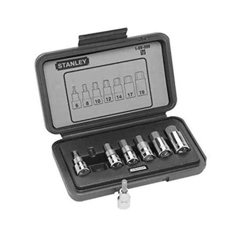 Stanley 7Pc 1/2 Drive Hex Bit Metric Socket Set – 1-89-099