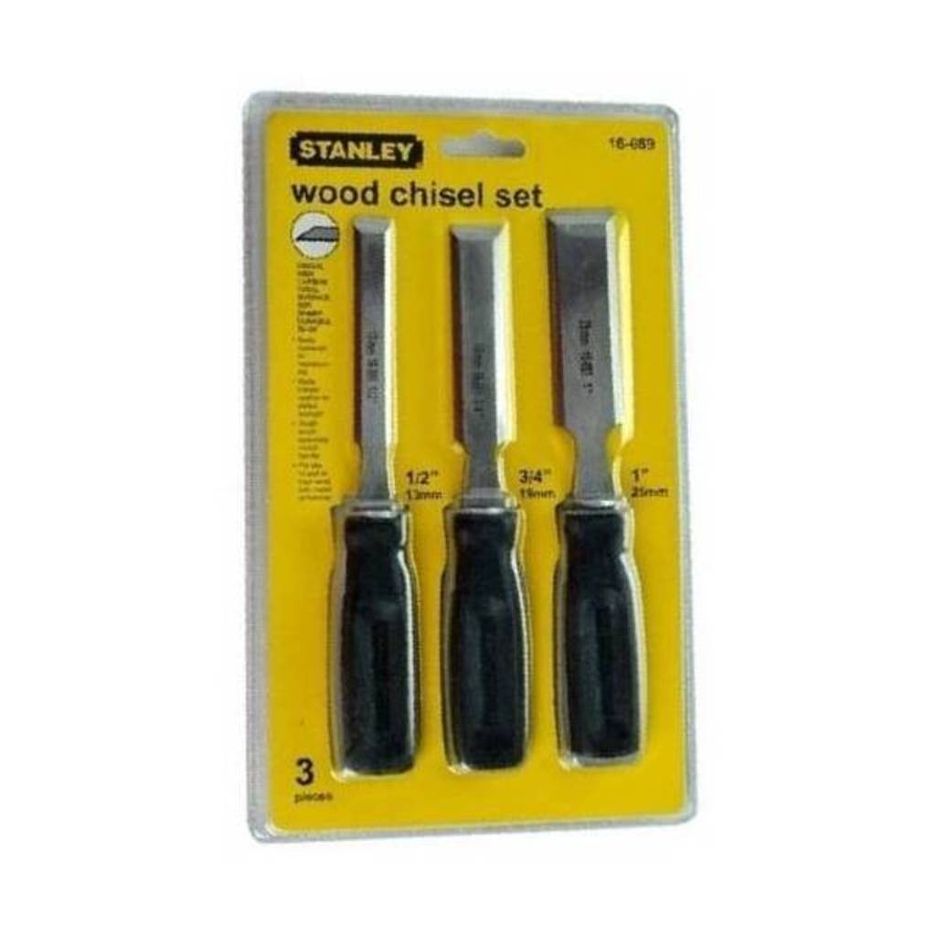 Stanley 3 Pc Wood Chisel Set 16-089