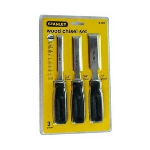 Stanley 3 Pc Wood Chisel Set 16-089