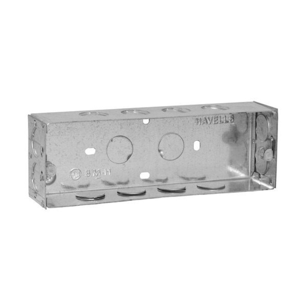 Havells Modular Flush Metal Gi Boxes for Coral, Pearlz & Oro