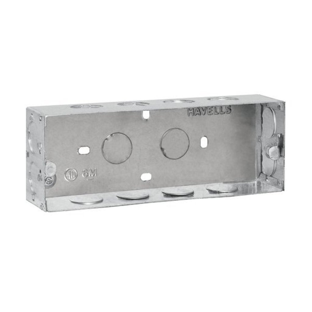 Havells Modular Flush Metal Gi Boxes for Coral, Pearlz & Oro
