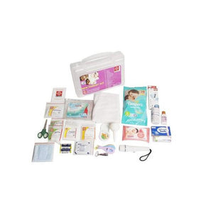 St.John's New Parent First Aid Kit - Plastic Box Medium Handy - Transporent - 62 Components - Suitable For Parent SJF NP