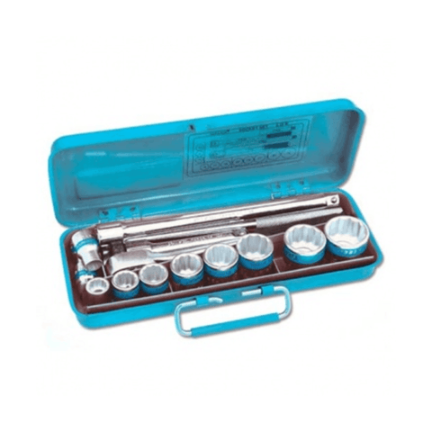 Taparia 1/2 Square Drive Bihexagonal & Hexagonal Exel Socket Set