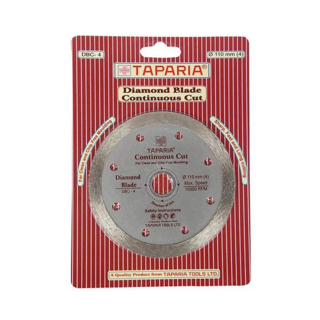 Taparia Diamond Cutting Blade Continous Cut 110 mm – DBC-4