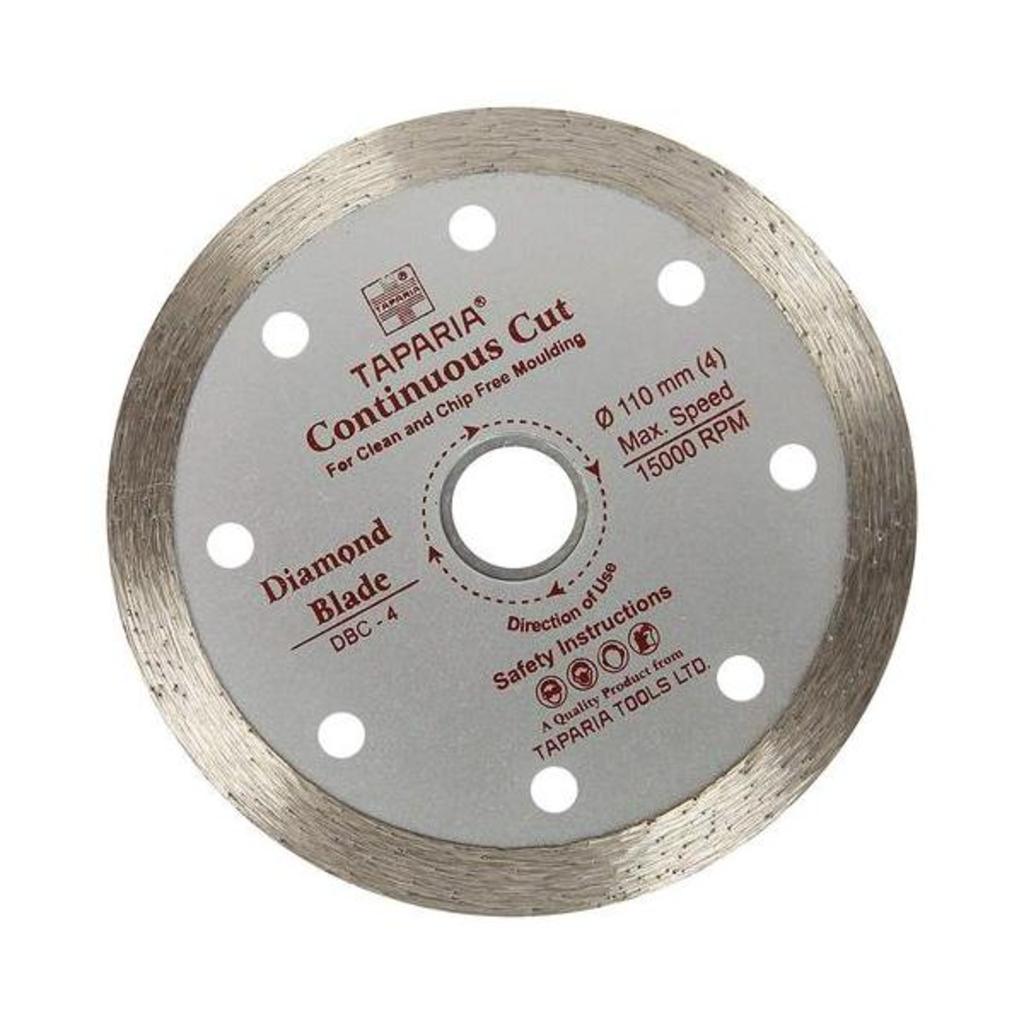 Taparia Diamond Cutting Blade Continous Cut 110 mm – DBC-4