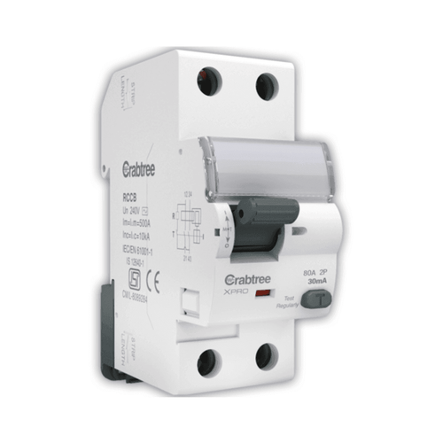 Crabtree Xpro Higher Rating RCCB ‘AC’ Type DP 30 mA