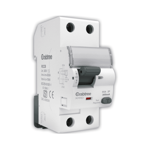 Crabtree Xpro Higher Rating RCCB ‘AC’ Type DP 100 mA