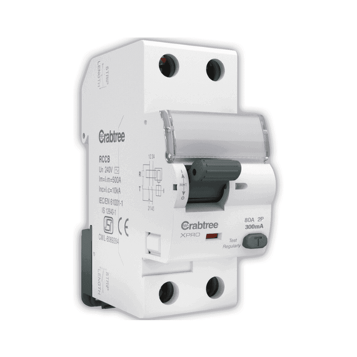 Crabtree Xpro Higher Rating RCCB ‘AC’ Type DP 300 mA