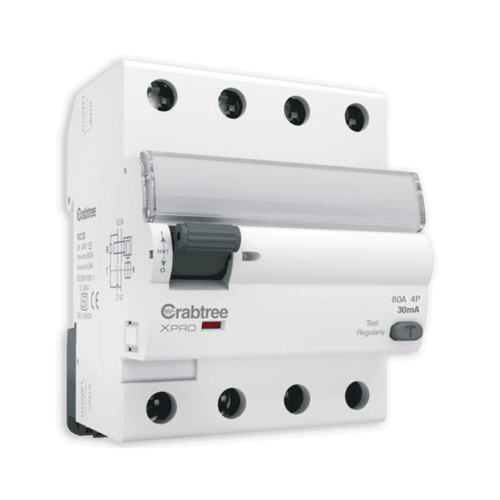 Crabtree Xpro Higher Rating RCCB ‘AC’ Type  FP 30 mA