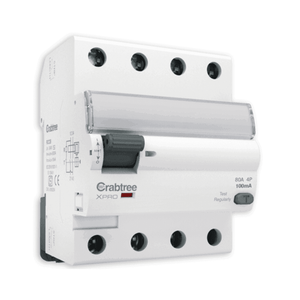 Crabtree Xpro Higher Rating RCCB ‘AC’ Type FP 100 mA
