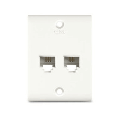 GM G-HOME Medium 4 Line Telephone Jack RJ-11 – GM8035