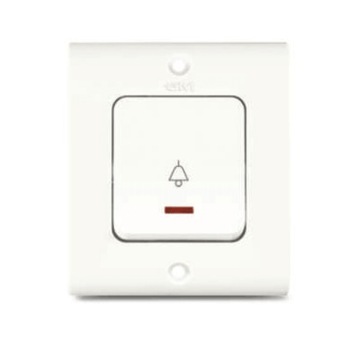 GM G-HOME VEDA Gama 6A GAMA Bell Push Switch with Indicator – GM8054