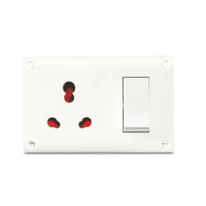 GM G-HOME VAYU 6/16A 3 in 1 Universal Switch & Socket Combined with Safety Shutter – GM8150