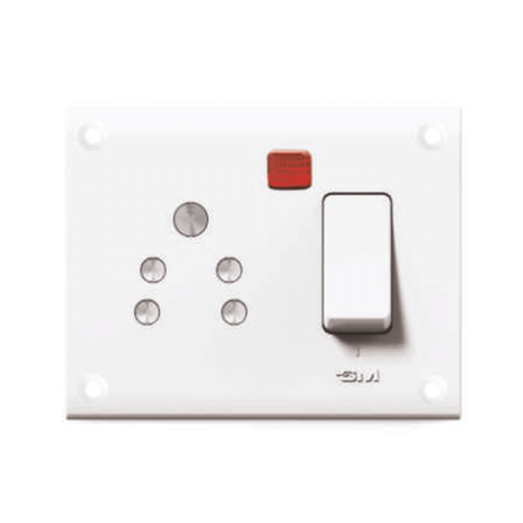 GM G-ERA 6A Switch & Socket Combined with Indicator – GM8542