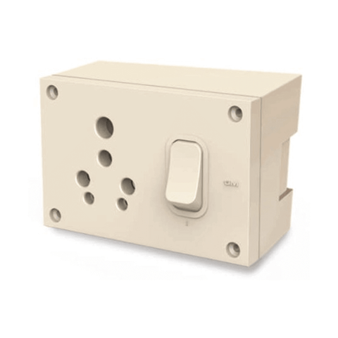 GM G-ERA CIVIA 3 in 1 Universal Switch & Socket Combined with Gang Box – GM8849