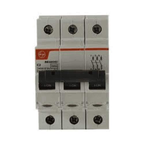 L&T Exora 16 A Three Pole C-Curve MCB – BB30160C