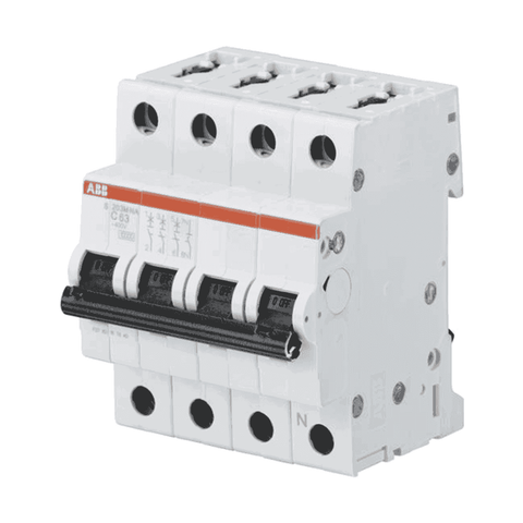 ABB C Curve Three Pole & Neutral MCB 10 kA SH200M series