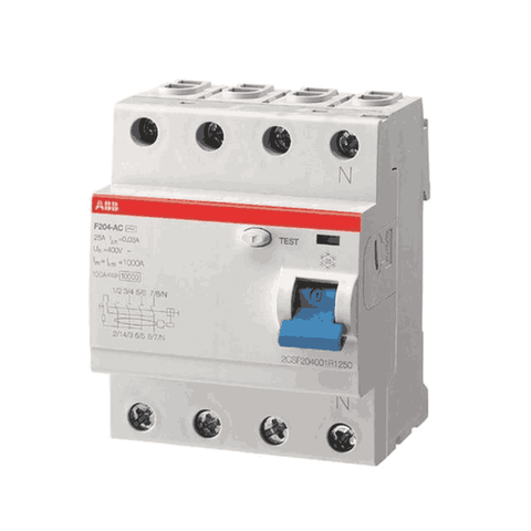 ABB RCCB 25-63A  Four Pole F204