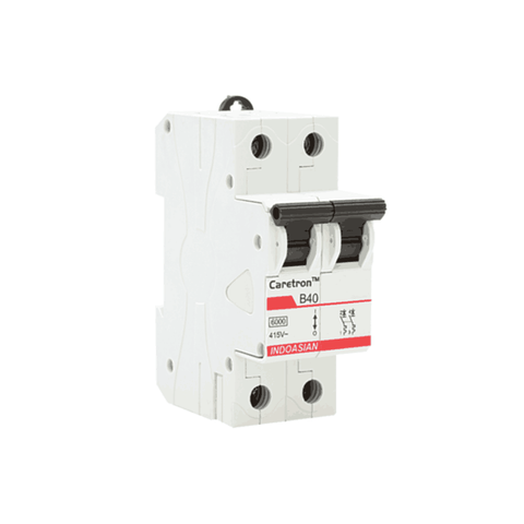 INDOASIAN Caretron MCB B CURVE Double Pole  