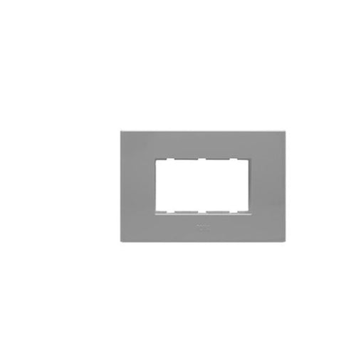 Anchor Roma Classy Square Cover Plates Silver 