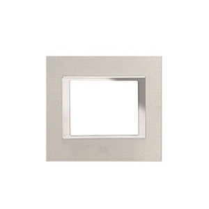 Anchor Roma Sheen Metal Cover Plates Brushed Aluminium 