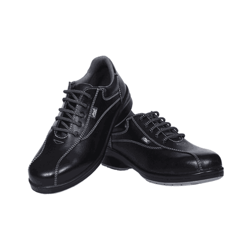 Allen Cooper Black Steel Toe Women Safety Shoe AC1299 