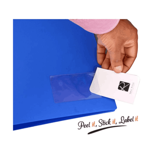 Solo Busniess Card/Label Self Adhesive Pockets PKT01 (Pack of 100)
