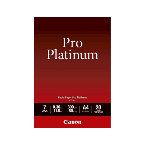 Canon Photo Paper Pro Platinum Size:A3+ Sheets 10 PT-101 (Pack of 5)