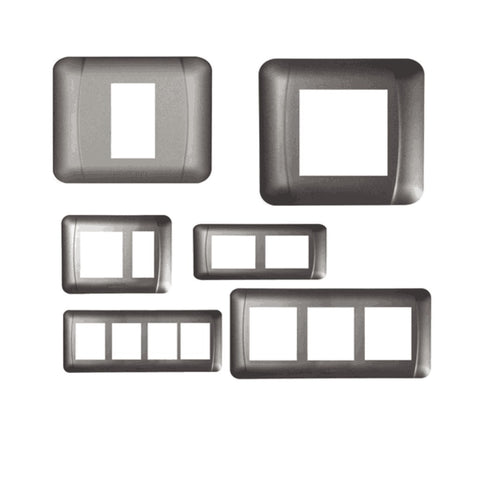 Havells oro Magnesium Grey Combined Cover Plates  