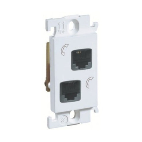Legrand Myrius Double RJ 11 Telephone Socket 1 M  6755 44 