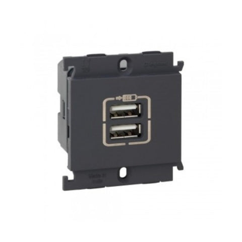 Legrand Myrius Double USB Charger 1 Module 6763 44 