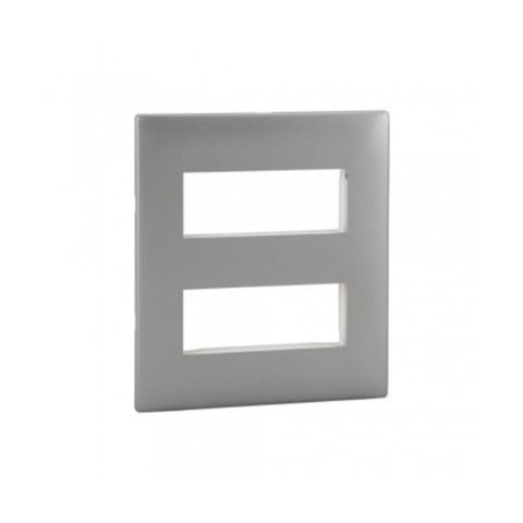 Legrand Myrius Silver Alu Plate 4x2 M 6763 86 