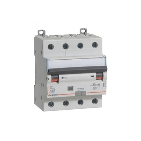Legrand DX3 RCBO AC Type Four Pole 415 V 10 A – 32 A 
