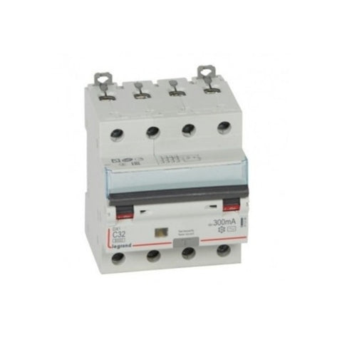 Legrand DX3 RCBO AC Type Four Pole 415 V 10 A – 32 A 