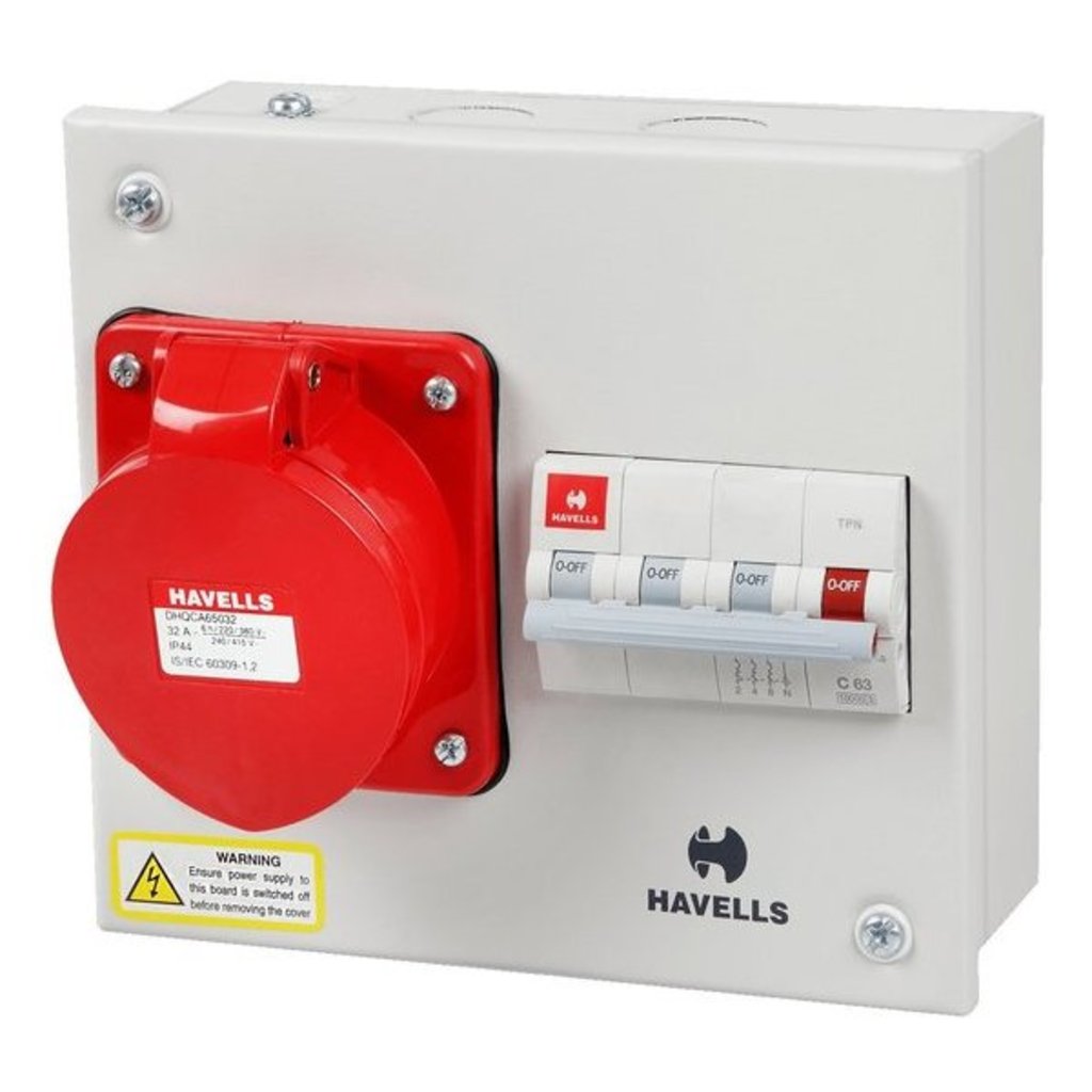 Havells IP40 Solution With Insulated Plug And Socket 16A-32A