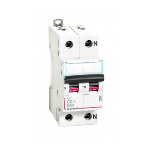 Legrand DX3 MCBs C Curve Single Pole + Neutral 0.5 A - 63 A 