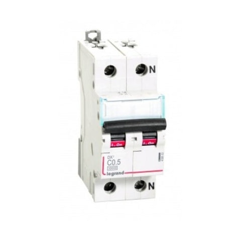 Legrand DX3 MCBs C Curve Single Pole + Neutral 0.5 A - 63 A 
