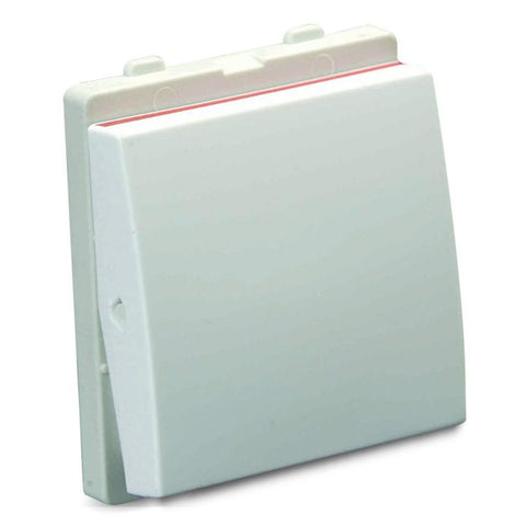 Schneider Opale Switch 6A 1Way 2Module X1021WH