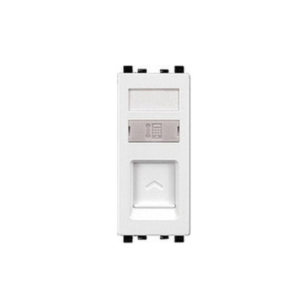 Schneider ZENcelo RJ11 Telephone Outlet With shutter (1 Gang)