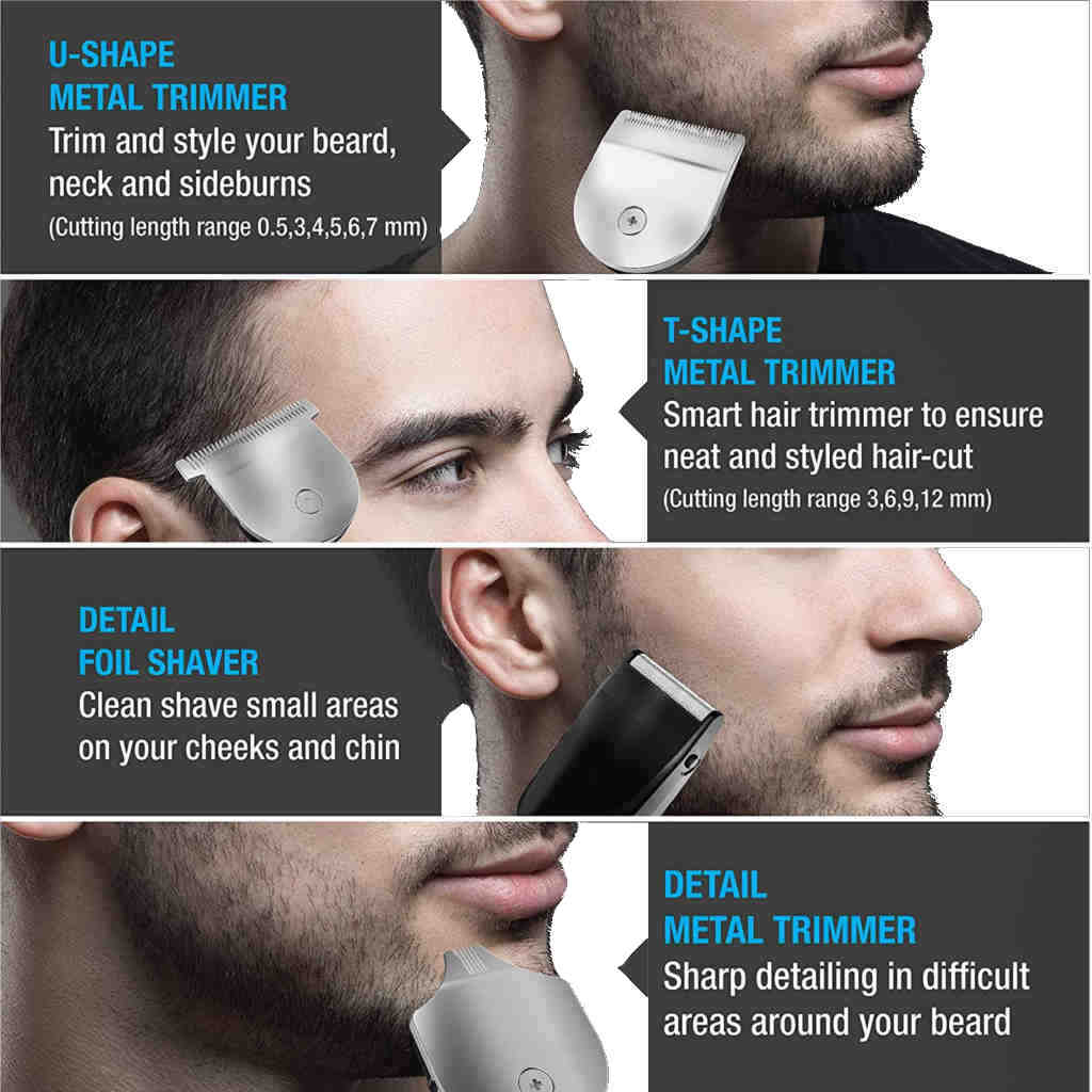 Havells 4-IN-1 Rechargeable Grooming Kit GS6451 GHPTTEAOBR00