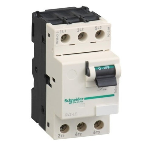 Schneider TeSys GV2-LE Motor Circuit Breakers 100kA - 10kA 