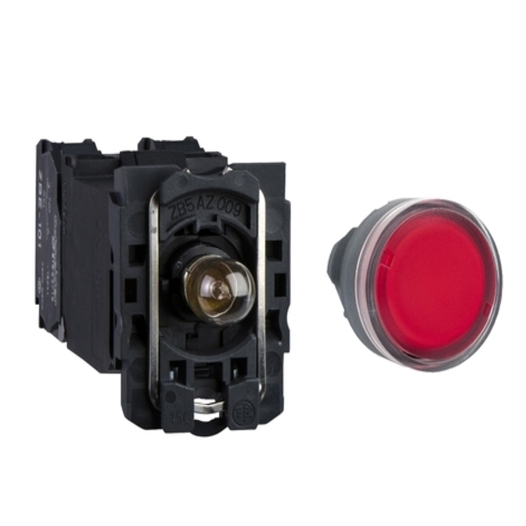 Schneider Harmony XB5 Illuminated Pushbutton Flush Integral LED 24V