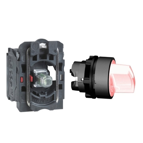 Schneider Harmony XB5 Illuminated Selector Switch 230V