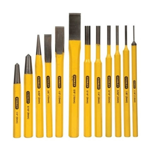 Stanley 12 Pieces Punch & Chisel Kit 16-299 
