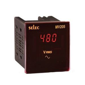 Selec Digital Voltmeter 50-480V AC MV205 
