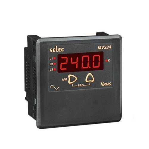 Selec Digital Voltmeter 230V AC MV334 