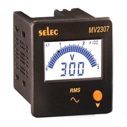 Selec Digital Voltmeter 240V AC MV2307 