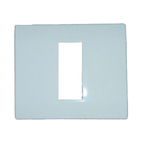 MK Wraparound Plus 1 Module Front Plate White S26001 