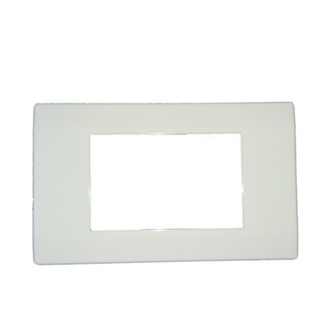 MK Wraparound Plus 4 Module Front Plate White S26004 